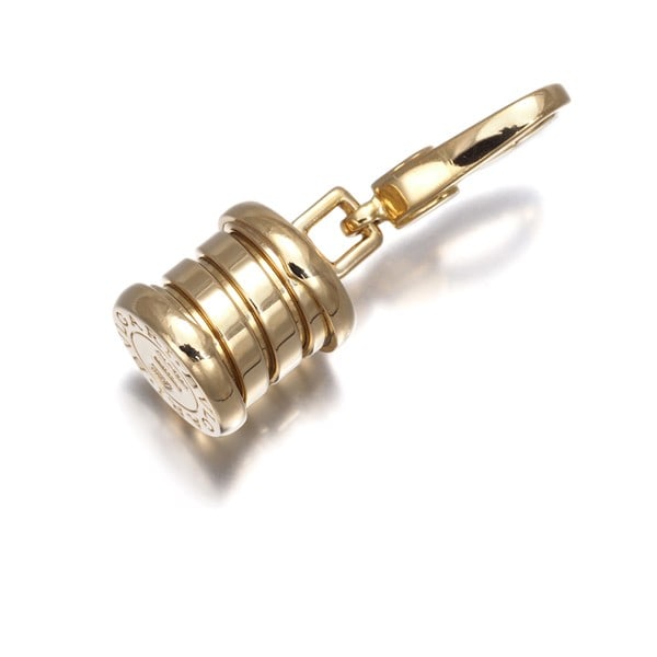 Yellow Gold B Zero1 Charm Element Pendant 18K Bvlgari: Yellow Gold B Zero1 Charm Element Pendant 18K Bvlgari Yellow Gold B Zero1 Charm Element Pendant 18K Bvlgari - A sleek and modern charm pendant from the iconic B.Zero1 collection, crafted in 18k yellow