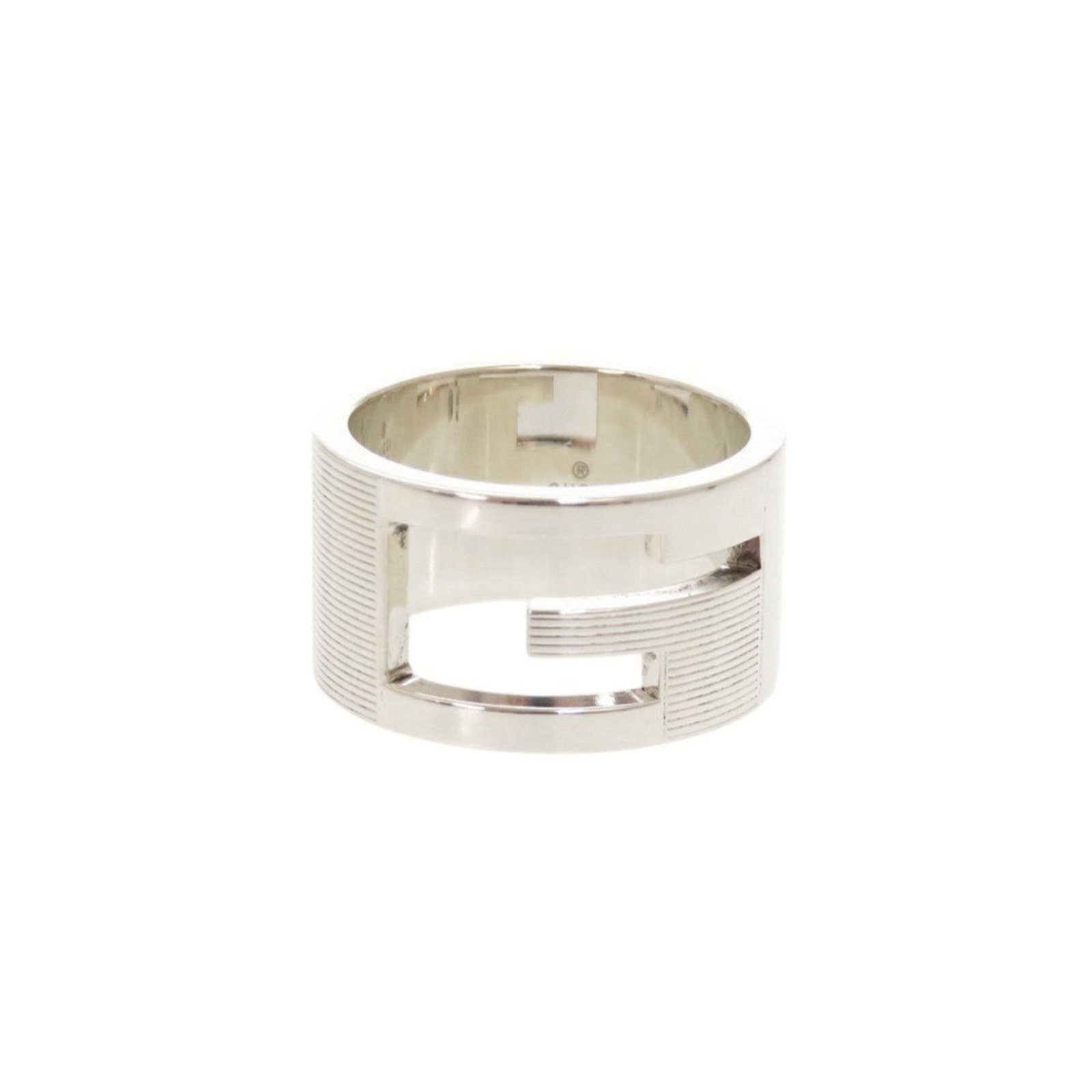 Silver 925 Gucci Band Ring: Silver 925 Gucci Band Ring Silver 925 Gucci Band Ring features a sleek design, crafted from high-quality silver material. This stylish band ring is made in Italy and boasts a classic look that