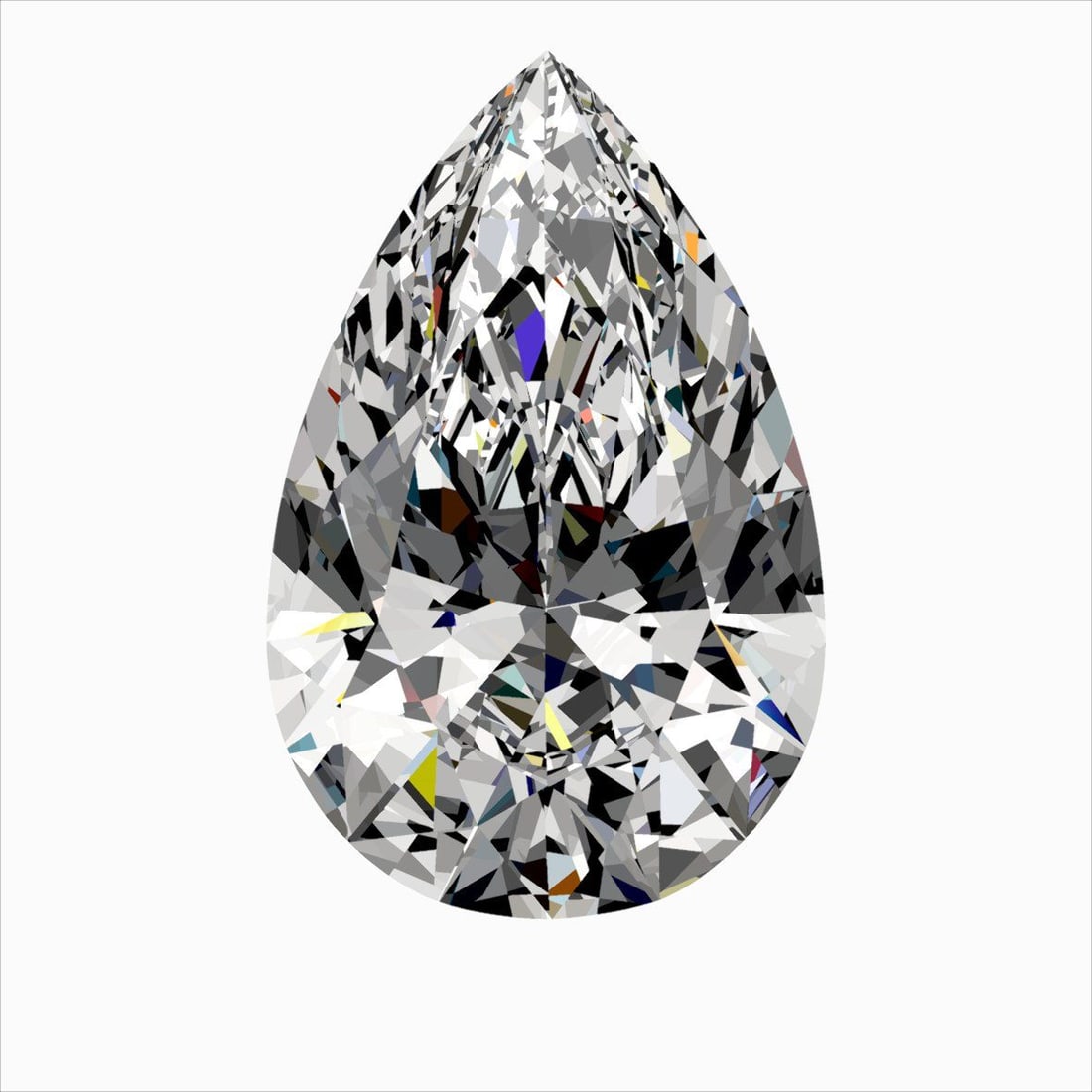 Pear 0.47ct E VVS2 - Loose Natural Diamond: Pear 0.47ct E VVS2 - Loose Natural Diamond 0.47ct E VVS2 - Loose Natural Diamond, showcasing exceptional clarity and color, with EX polish and symmetry, making it a standout among loose diamonds. Cert