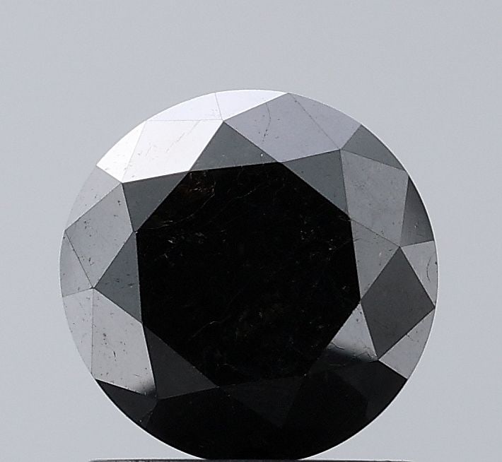 Round 1.65ct Black VVS2 - Loose Natural Diamond: Round 1.65ct Black VVS2 - Loose Natural Diamond 1.65ct Black VVS2 - Loose Natural Diamond, certified by NONE, boasts an EX cut and symmetry, with a high polish grade and clarity. Its exceptional size 