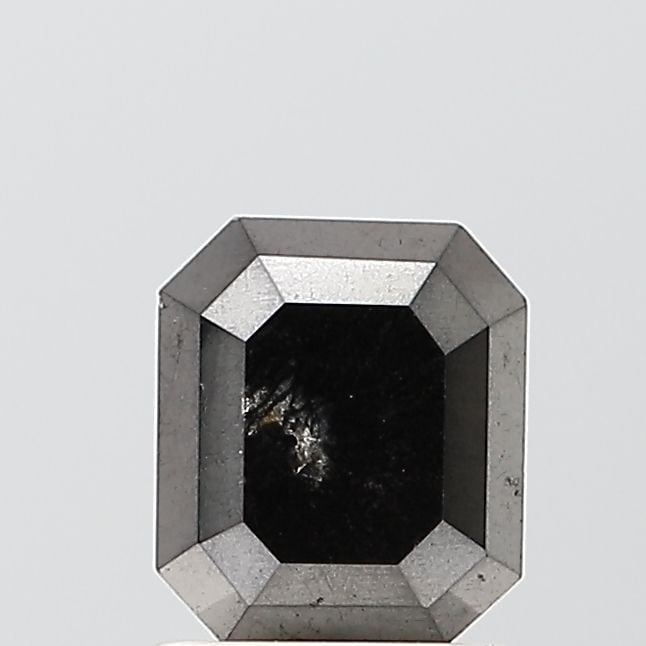 Emerald 1.25ct Black VVS2 - Loose Natural Diamond: Emerald 1.25ct Black VVS2 - Loose Natural Diamond 1.25ct Black VVS2 - Loose Natural Diamond with EX polish and symmetry, showcasing exceptional clarity and luster in its sleek black hue. This natural