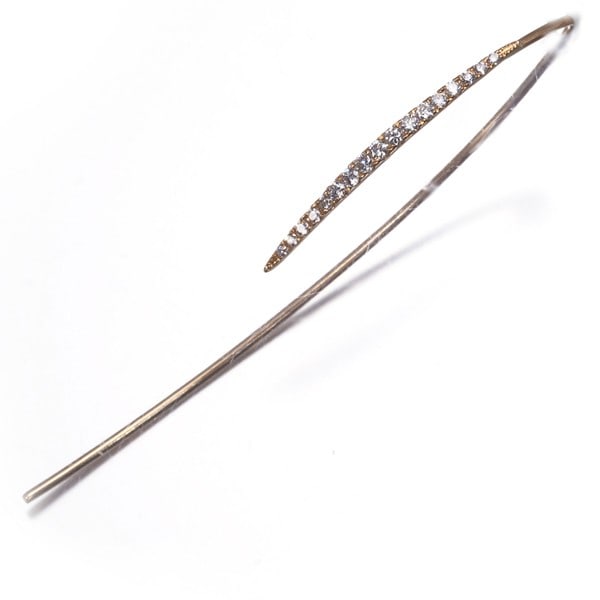 Rose Gold Diamond 0.13Ct 18K Single Hook Earrings (1 of 4)