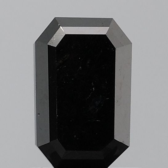 Emerald 1.45ct Black VVS1 - Loose Natural Diamond: Emerald 1.45ct Black VVS1 - Loose Natural Diamond 1.45ct Black VVS1 - A rare and striking natural diamond, showcasing exceptional clarity and luster in its sleek black hue.This loose gemstone boasts a
