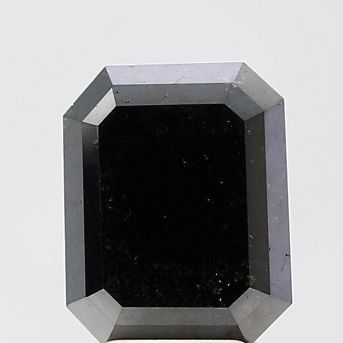 Emerald 3.35ct Black VVS2 - Loose Natural Diamond: Emerald 3.35ct Black VVS2 - Loose Natural Diamond 3.35ct Black VVS2 - Loose Natural Diamond, certified by none, with EX polish and symmetry, and bearing a signature. This rare black diamond boasts exc