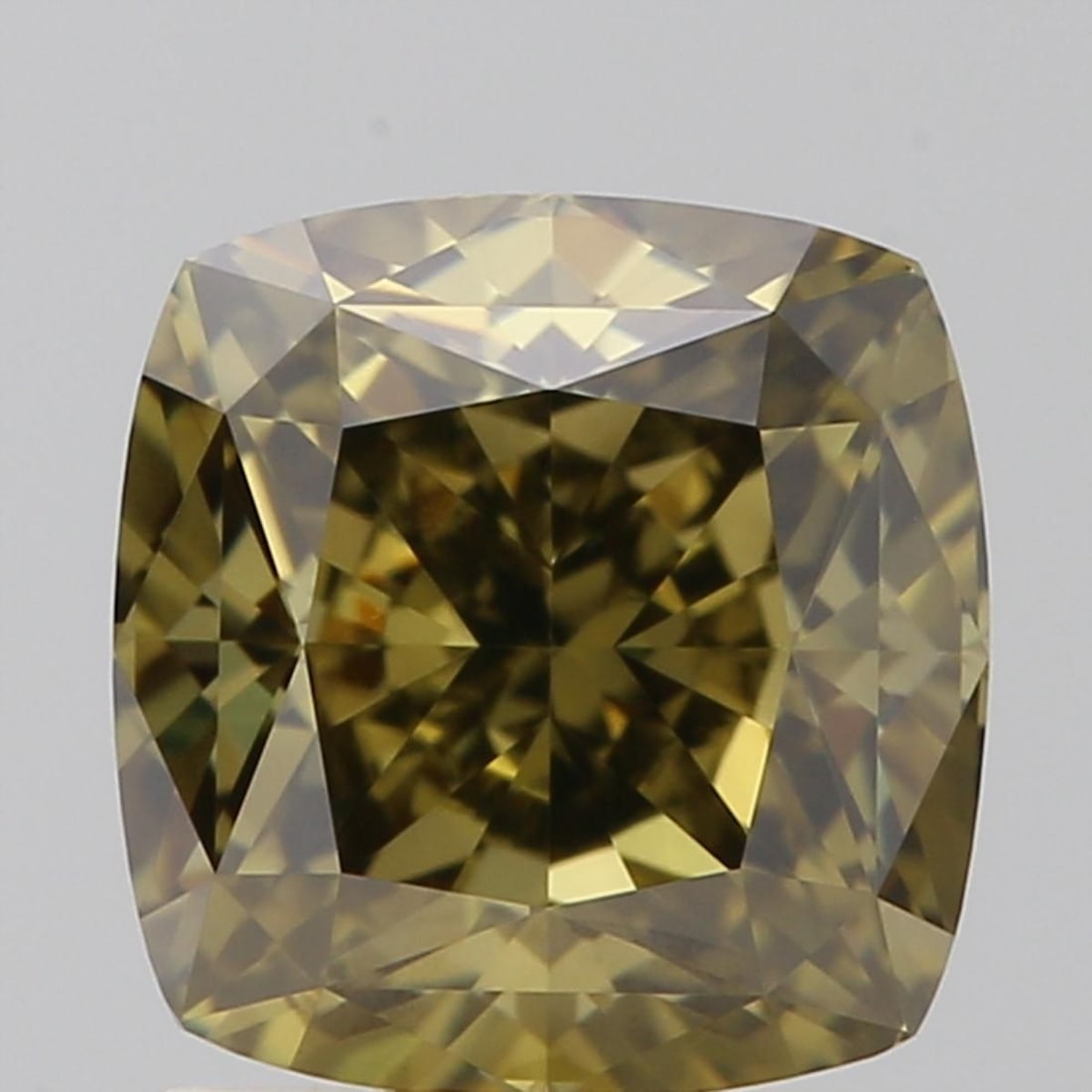 GIA Cushion Brilliant 1.52ct Fancy Dark Greenish Brown VVS2 - Loose Natural Diamond: GIA Cushion Brilliant 1.52ct Fancy Dark Greenish Brown VVS2 - Loose Natural Diamond GIA certified, this 1.52ct Fancy Dark Greenish Brown VVS2 diamond boasts exceptional clarity and color. Its EX polis