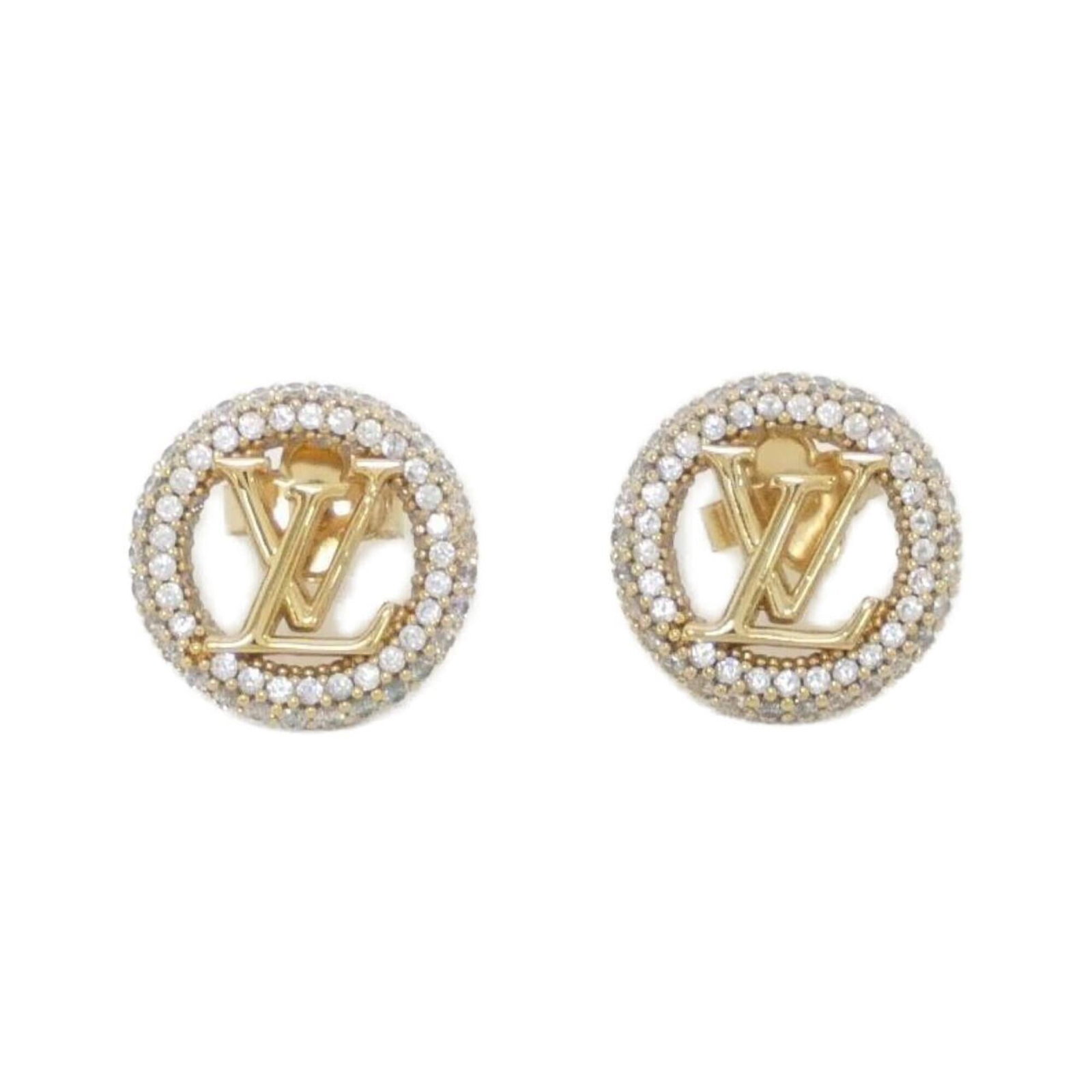 Louis Vuitton Stud Earrings: Louis Vuitton Stud Earrings Gold Louis Vuitton Stud Earrings with precise measurements, featuring the iconic brand's signature style. Made from high-quality materials, these stud earrings boast a slee
