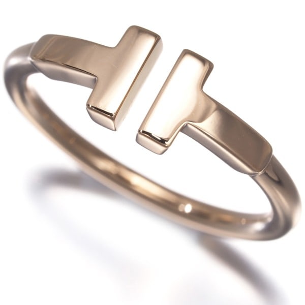 Tiffany&Co. Ring Tiffany T Wire Us5 18K 750 Rose Gold (1 of 6)