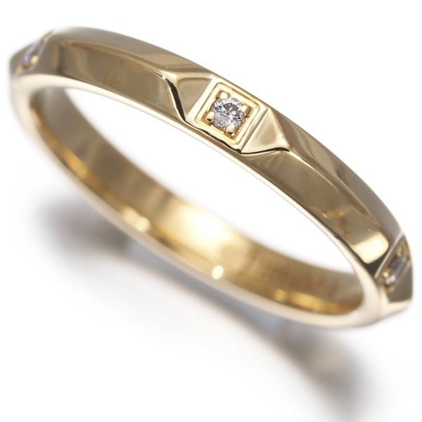 Tiffany&Co. Ring Diamond Tiffany True Us5.25-5.5 18K 750 Yellow Gold: Tiffany&Co. Ring Diamond Tiffany True Us5.25-5.5 18K 750 Yellow Gold 18k yellow gold Tiffany & Co. ring features a natural diamond set in a timeless design, crafted with attention to detail and elegan