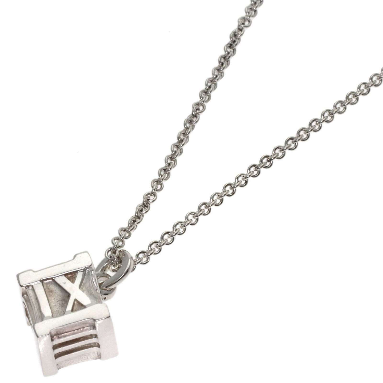 Tiffany Silver Women's Atlas Cube Necklace (1 of 4)