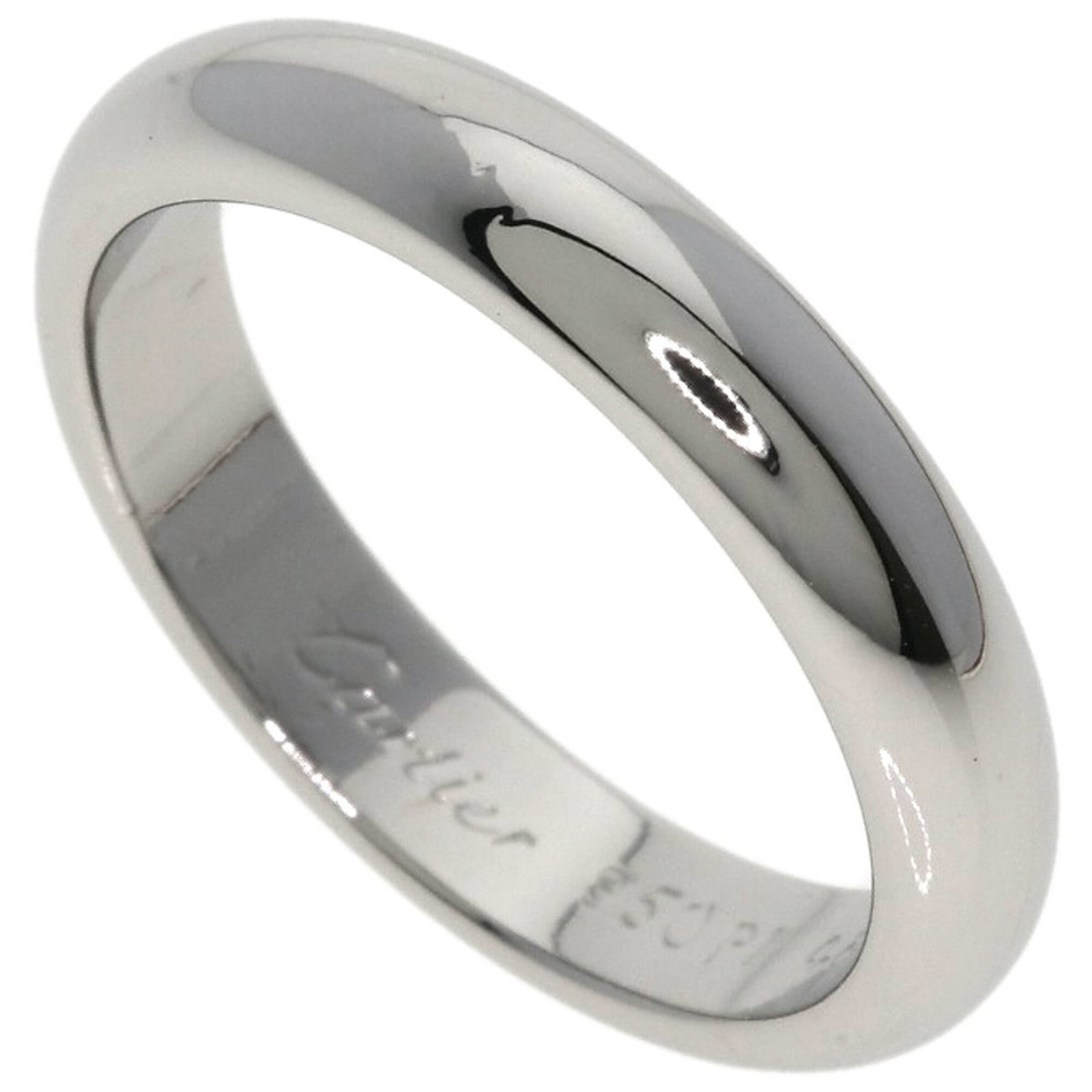 Cartier Band Ring Platinum 950: Cartier Band Ring Platinum 950 Platinum 950 Cartier Band Ring - A sleek and sophisticated design, this platinum band ring boasts a refined width of 3.4mm and weighs approximately 5.6g. Crafted from hi