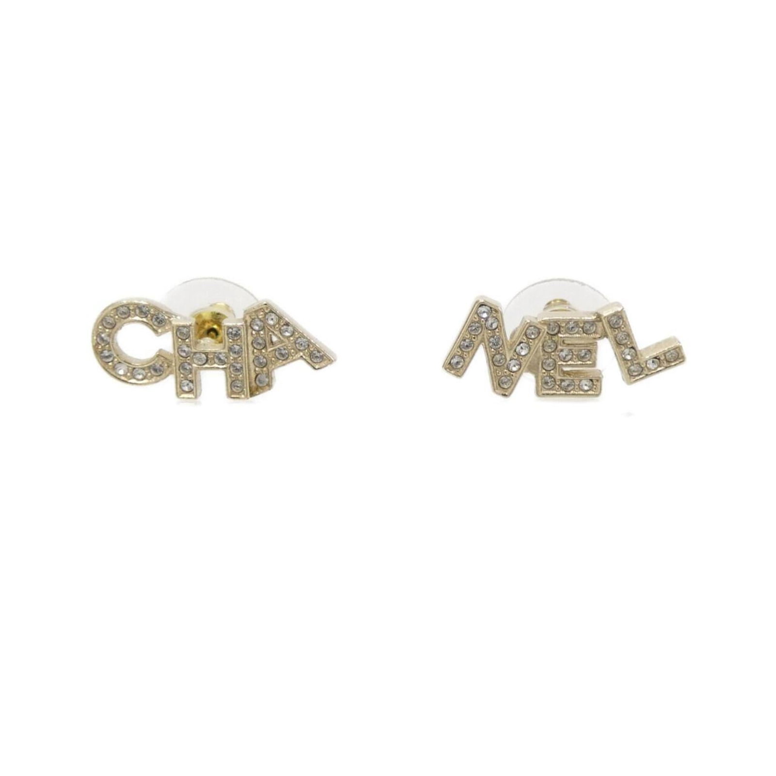 Chanel stud earrings: Chanel stud earrings Stud earrings from the iconic Chanel brand, featuring clear design with a sleek and modern aesthetic. Made from high-quality materials, these earrings boast a precise size and sha