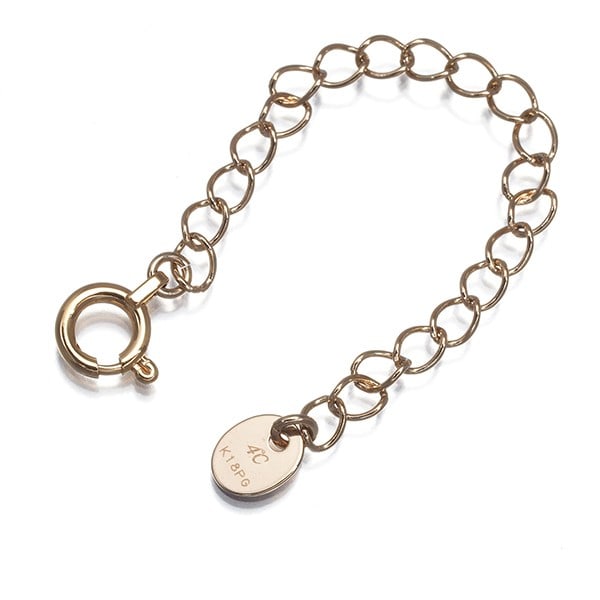 Extender Chain 5Cm 18K 750 Rose Gold: Extender Chain 5Cm 18K 750 Rose Gold Extender chain in rose gold, crafted from 18k / 750 metal, with a length of 5cm and a width of 2.4mm, adding a touch of elegance to any outfit. The delicate clasp