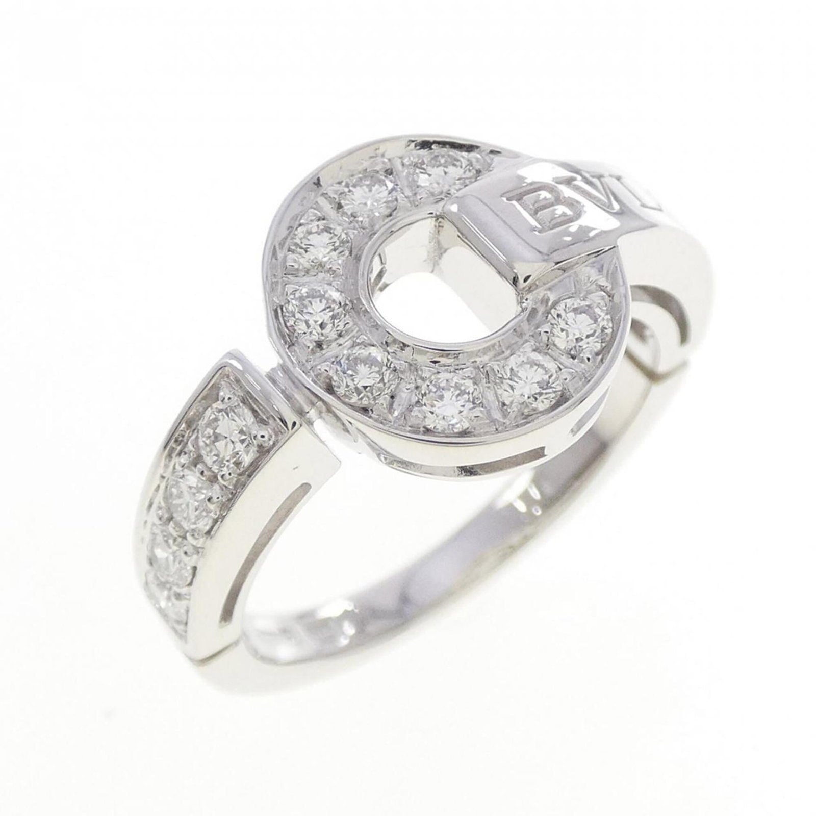 White Gold Bvlgari Ring Band (1 of 5)