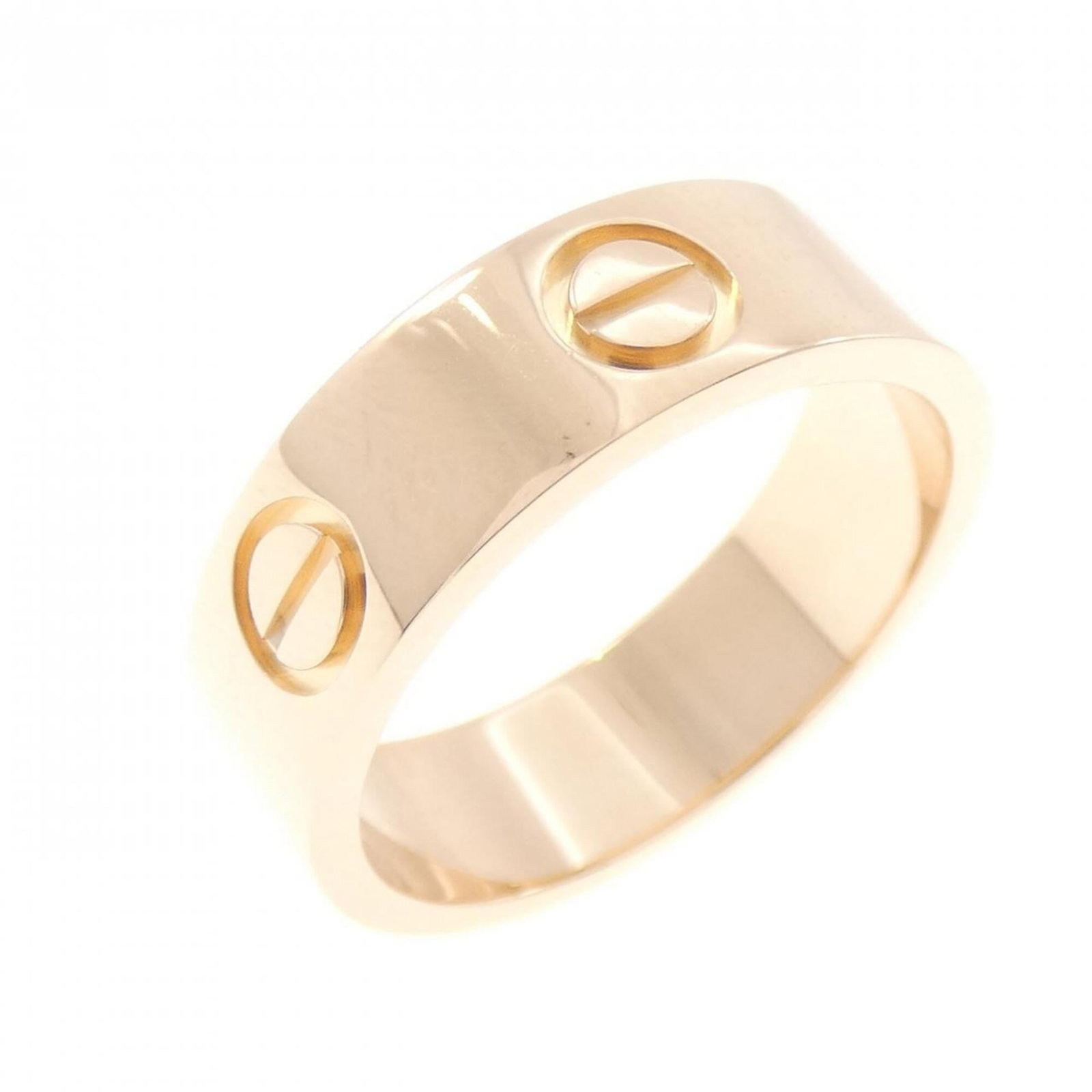Ring by Cartier: Ring by Cartier Pink gold (18K) ring by Cartier, featuring a classic design in a vibrant pink hue. This 18K pink gold piece boasts a US size 5.5 fit, making it a comfortable and stylish addition to an