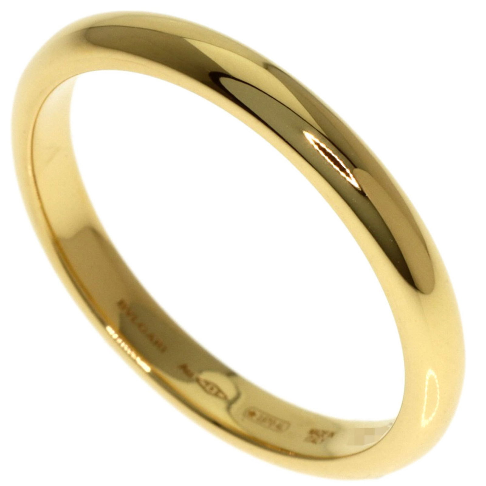 Bvlgari Band Ring Pink Gold (18K): Bvlgari Band Ring Pink Gold (18K) Pink gold (18K) Bvlgari band ring in US size 7.5, showcasing the luxury brand's signature style with a delicate pink gold finish. This elegant ring features a classic