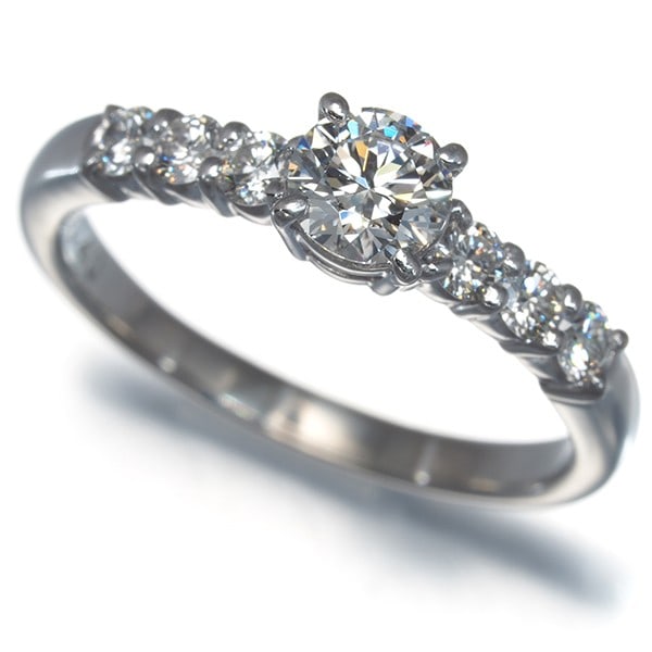 Tasaki Ring Diamond 0.40Ct/ 0.27Ct Solitaire Us6-6.25 1000 Platinum: Tasaki Ring Diamond 0.40Ct/ 0.27Ct Solitaire Us6-6.25 1000 Platinum Tasaki's exquisite 0.40ct diamond solitaire ring boasts exceptional craftsmanship, set in 1000 platinum metal with precise measureme