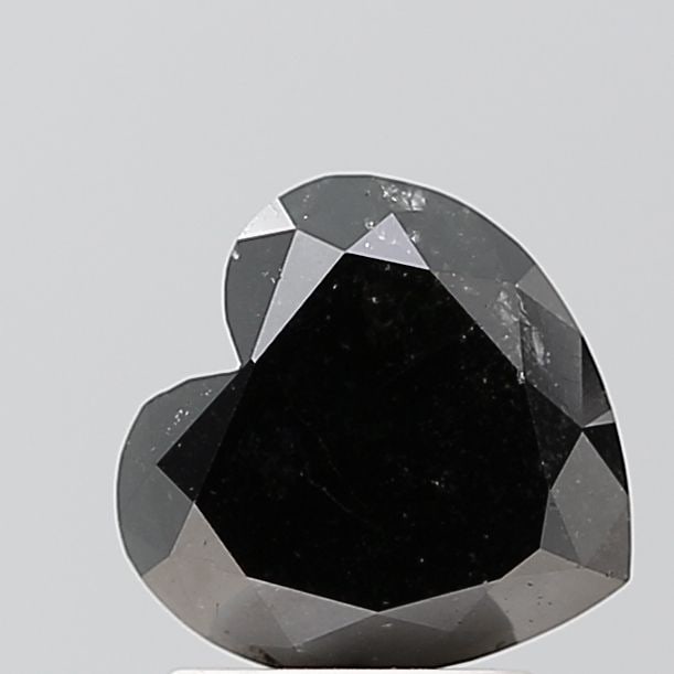 Heart 2.51ct Black VVS2 - Loose Natural Diamond: Heart 2.51ct Black VVS2 - Loose Natural Diamond 2.51ct Black VVS2 - Loose Natural Diamond, certified by none, with exceptional symmetry and polish, boasts an EX cut and a rare black color. Its clarity