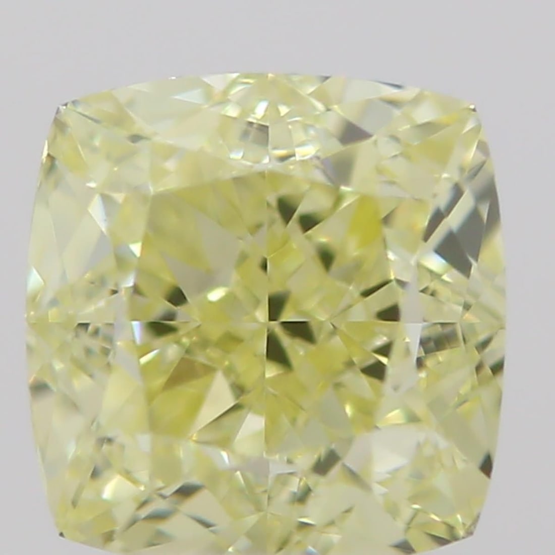 GIA Cushion Brilliant 0.5ct Fancy Light Yellow VVS1 - Loose Natural Diamond: GIA Cushion Brilliant 0.5ct Fancy Light Yellow VVS1 - Loose Natural Diamond GIA certified, this 0.5ct Fancy Light Yellow VVS1 diamond boasts exceptional clarity and color, with EX polish and GD