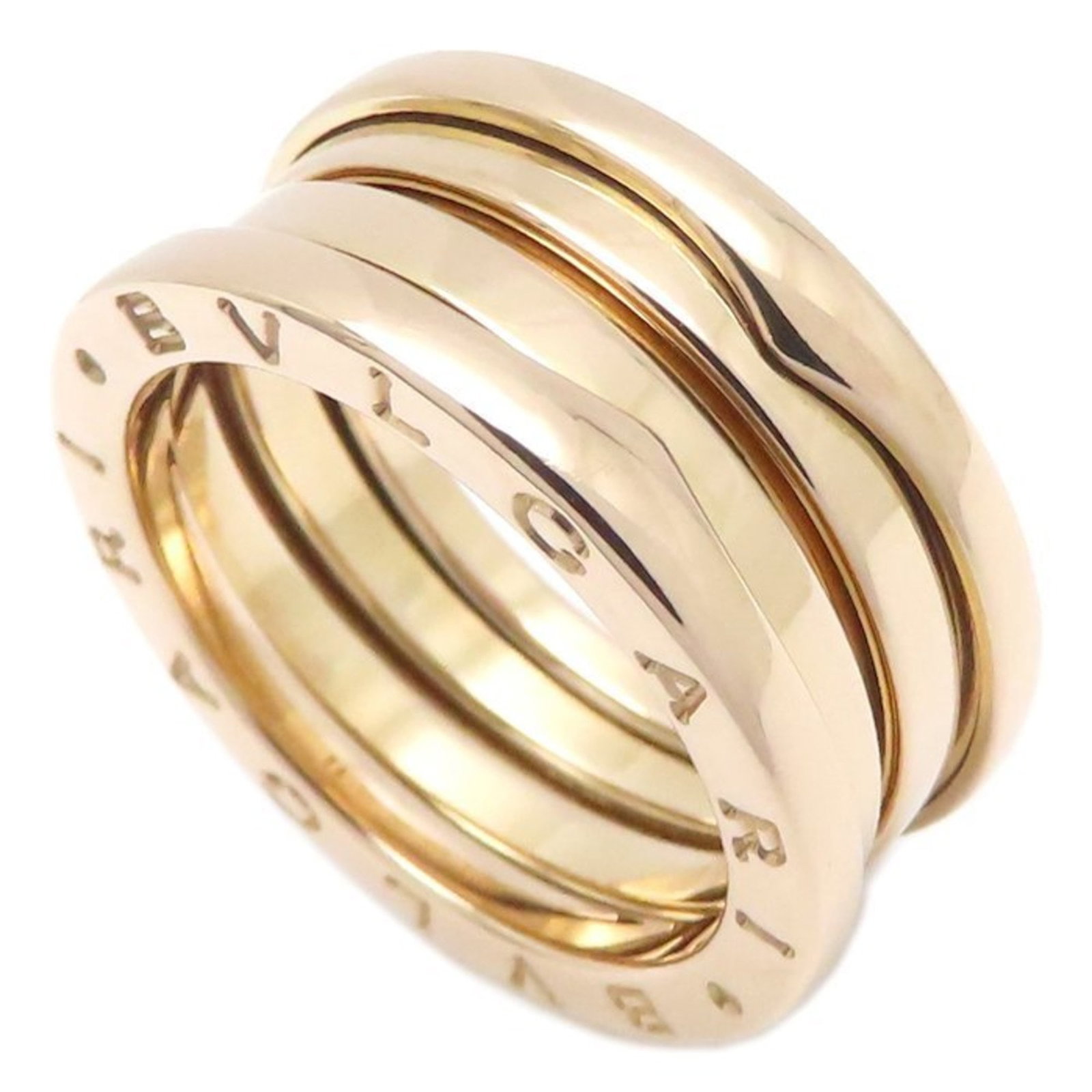 Bvlgari Band Ring Pink Gold (18K): Bvlgari Band Ring Pink Gold (18K) Pink gold (18K) band ring from Bvlgari, featuring a classic design in 54 US size. This women's pink gold band ring boasts elegant simplicity with its 18K pink gold ma