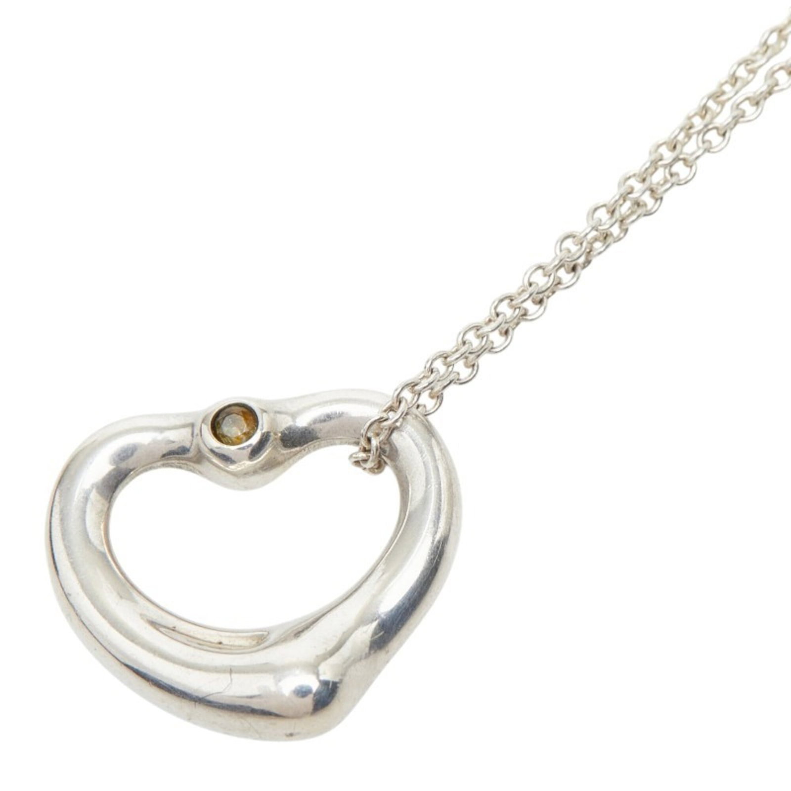 Women's necklace heart open silver Sv925 Tiffany: Women's necklace heart open silver Sv925 Tiffany Silver Open Heart Necklace from Tiffany's, featuring a 13.7mm x 15.3mm pendant with a 40 cm / 15.74'' chain, made from high-quality Silver 925 material