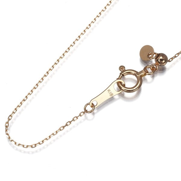 Cable Chain Necklace 45Cm 18K 750 Rose Gold: Cable Chain Necklace 45Cm 18K 750 Rose Gold 18k rose gold cable chain necklace with an adjustable length of 45cm, featuring a delicate 0.5mm wide chain and a secure clasp. This elegant piece is