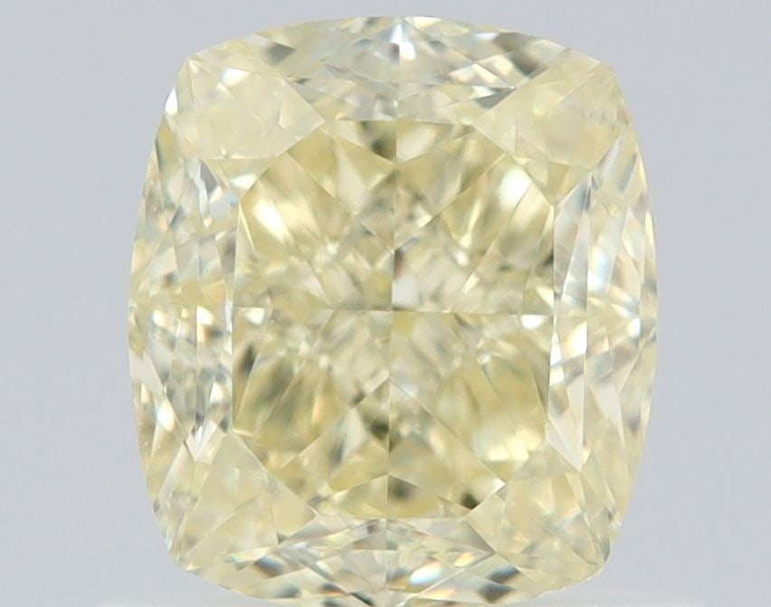GIA Cushion Brilliant 1.01ct Fancy Light Yellow VVS1 - Loose Natural Diamond: GIA Cushion Brilliant 1.01ct Fancy Light Yellow VVS1 - Loose Natural Diamond GIA certifies this 1.01ct Fancy Light Yellow VVS1 diamond, showcasing exceptional clarity and color. The stone's natural