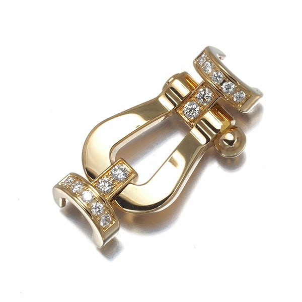 Diamond Yellow Gold 750 10 Force Bracelet Buckle 18K Half Lm For (1 of 4)