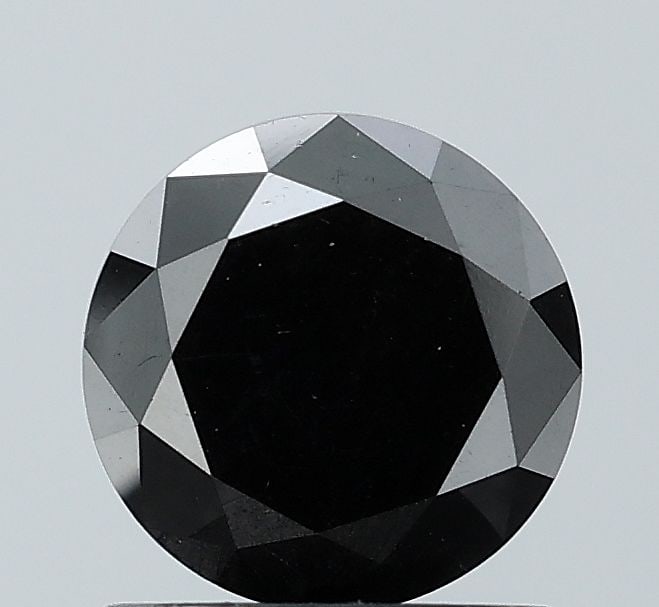 Round 1.31ct Black VVS2 - Loose Natural Diamond: Round 1.31ct Black VVS2 - Loose Natural Diamond 1.31ct Round Black VVS2 Diamond - A rare and exceptional natural diamond, showcasing its EX cut, clarity, polish, and symmetry in a sleek round shape. I