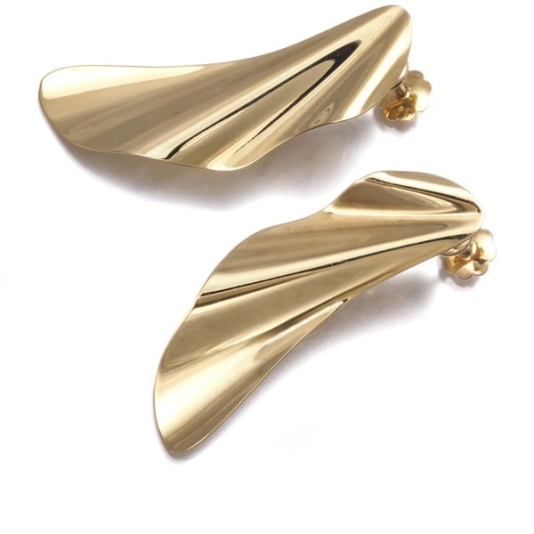 Tiffany&Co. Earrings High Tide 18K 750 Yellow Gold: Tiffany&Co. Earrings High Tide 18K 750 Yellow Gold Tiffany & Co.'s High Tide earrings showcase elegant design in 18k yellow gold, with a clip-on or screw-back style suitable for pierced ears. The intr