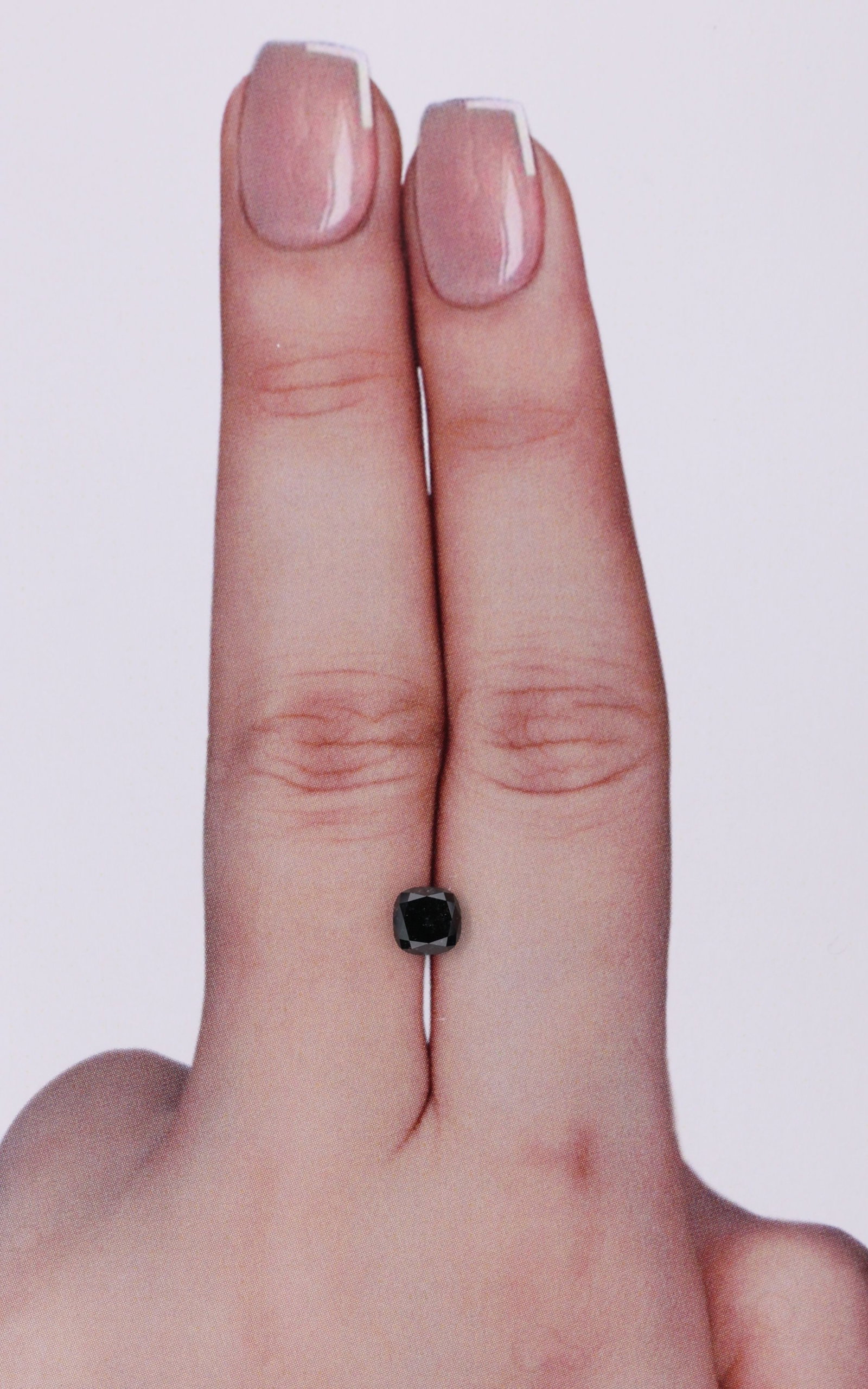 GIA Cushion Brilliant 0.51ct Fancy Black VVS2 - Loose Natural Diamond: GIA Cushion Brilliant 0.51ct Fancy Black VVS2 - Loose Natural Diamond GIA certified, this 0.51ct Fancy Black diamond boasts exceptional clarity and polish, with a VVS2 grade and EX symmetry. Its natur