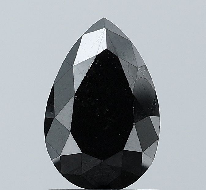 Pear 1.51ct Black VVS2 - Loose Natural Diamond: Pear 1.51ct Black VVS2 - Loose Natural Diamond The 1.51ct Black VVS2 diamond boasts exceptional clarity and polish, with an EX symmetry that showcases its natural beauty. Its unique black color adds