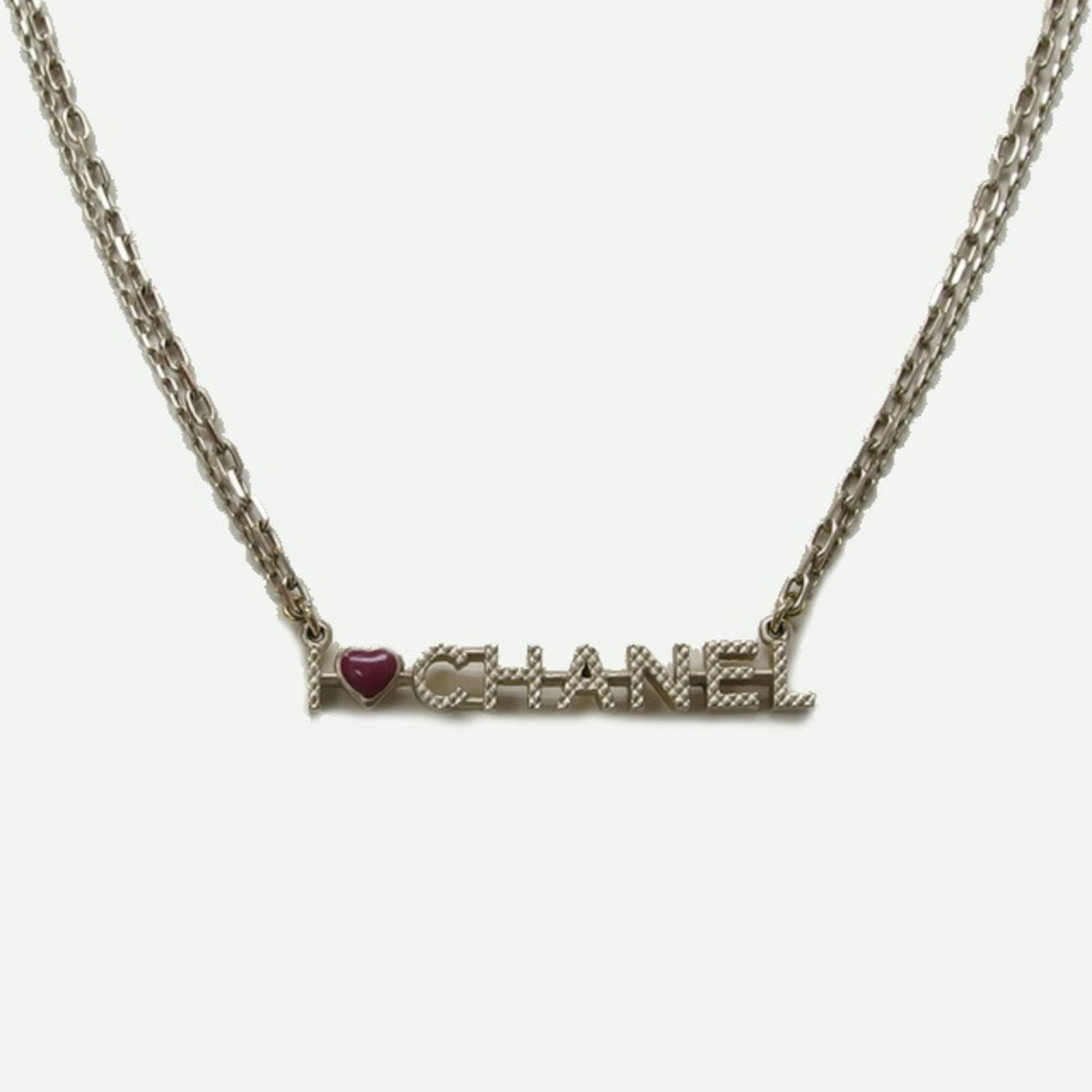 Chanel I Love Chanel Double Chain Necklace A17P (1 of 11)