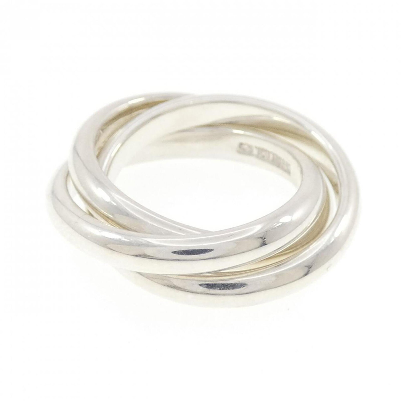 Silver band ring Tiffany 925: Silver band ring Tiffany 925 Silver band ring from Tiffany Type, made from high-quality silver 925. This women's band ring features a sleek design and is available in US size 4. Item Specifics: Brand: