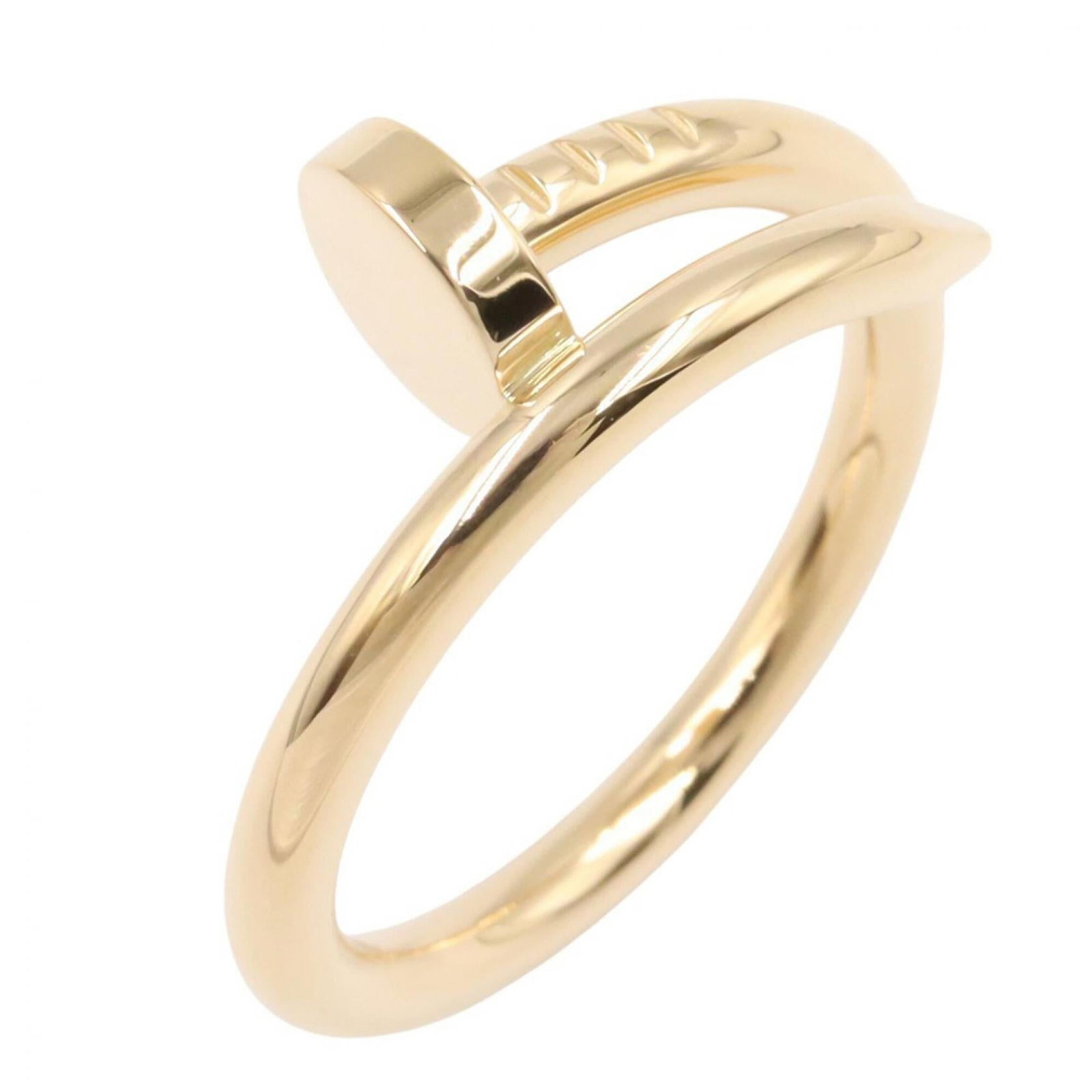 Yellow Gold Cartier 18K Ring: Yellow Gold Cartier 18K Ring Yellow Gold Cartier 18K Ring - This elegant band ring showcases the signature style of Cartier, crafted from high-quality yellow gold (18K) and available in a US size 9. T