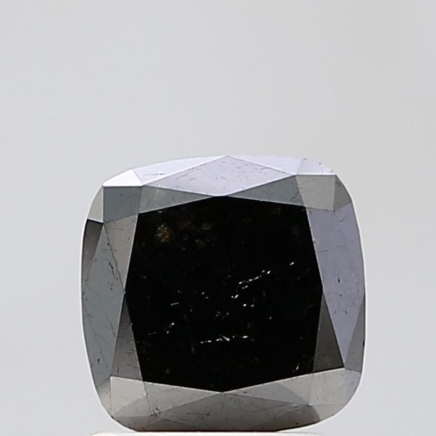 Cushion Brilliant 1.67ct Black VVS2 - Loose Natural Diamond: Cushion Brilliant 1.67ct Black VVS2 - Loose Natural Diamond 1.67ct Black VVS2 - Loose Natural Diamond, certified with EX polish and symmetry, boasts exceptional clarity in its natural state, making it