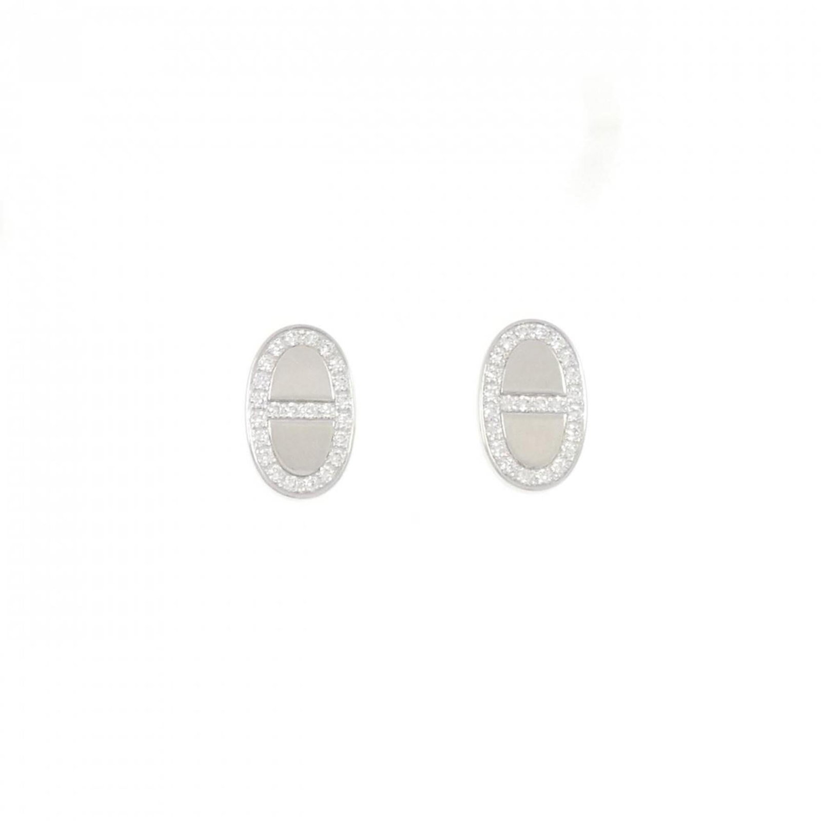 Hermes Stud Earrings White Gold (18K) (1 of 4)