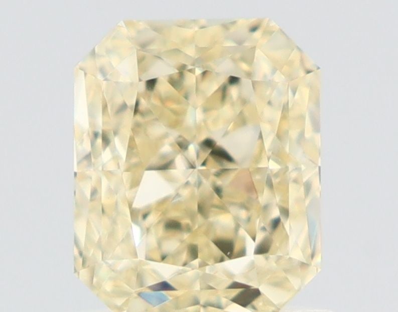 GIA Radiant 1.01ct Fancy Light Yellow VVS2 - Loose Natural Diamond: GIA Radiant 1.01ct Fancy Light Yellow VVS2 - Loose Natural Diamond GIA certified, this loose natural diamond boasts a vibrant Fancy Light Yellow color and exceptional clarity, graded VVS2. Measuring 6