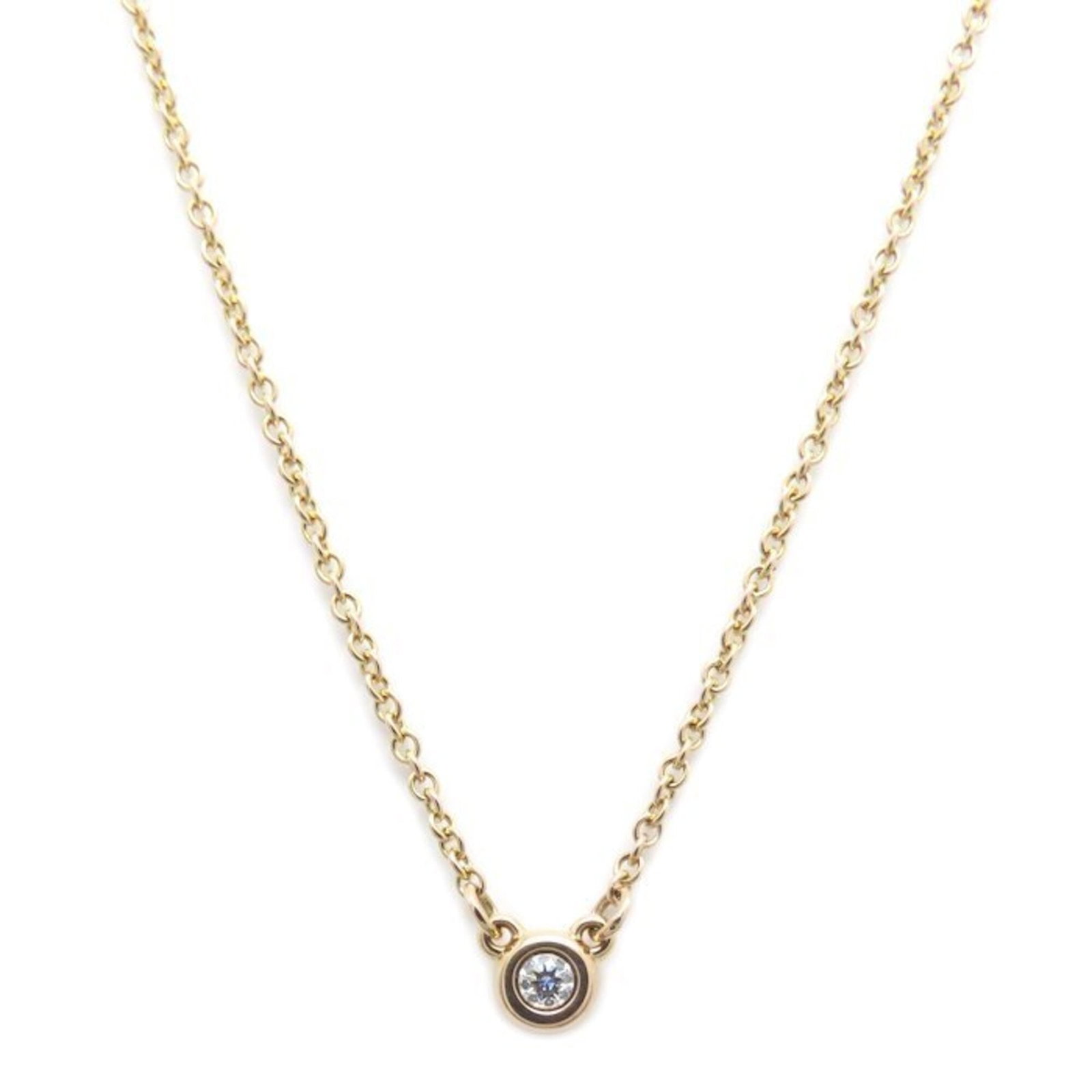Tiffany&Co. Tiffany & Co. By The Yard Necklace 1P Diamond Elsa Peretti Design 18K Pink Gold Women'S: Tiffany&Co. Tiffany & Co. By The Yard Necklace 1P Diamond Elsa Peretti Design 18K Pink Gold Women'S Tiffany & Co.'s By The Yard Necklace features an elegant design by Elsa Peretti, set in 18K pink gol