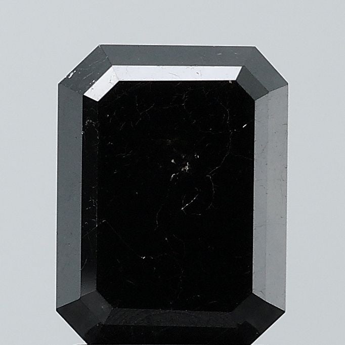 Emerald 2.56ct Black VVS2 - Loose Natural Diamond: Emerald 2.56ct Black VVS2 - Loose Natural Diamond 2.56ct Black VVS2 - Loose Natural Diamond, showcasing exceptional clarity and polish, with a mesmerizing black color that sets it apart from