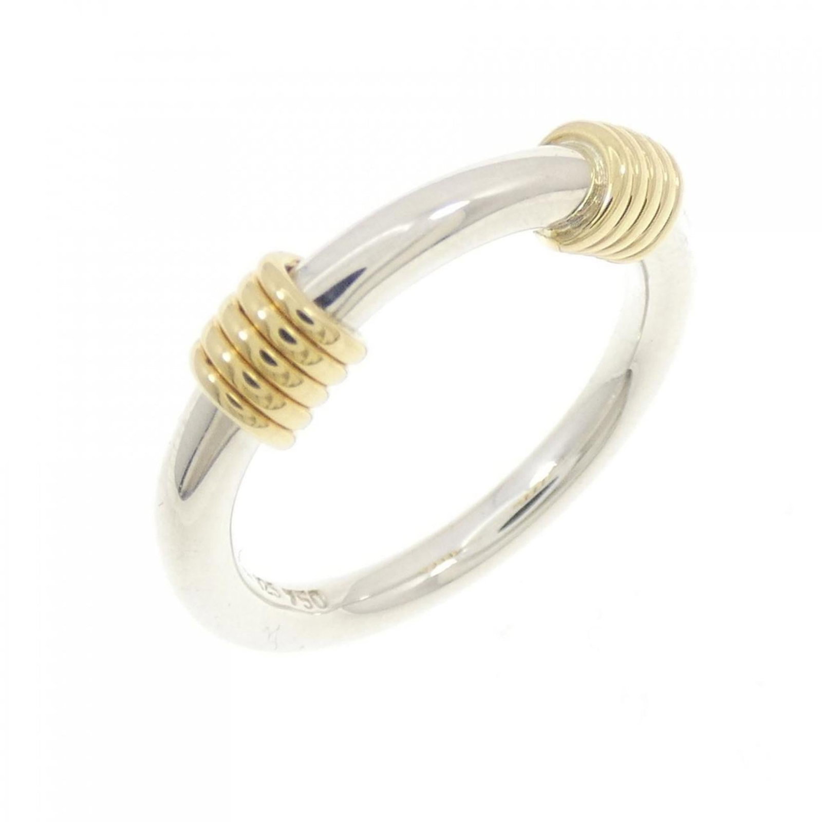 Tiffany Band Ring Silver 925 Yellow Gold (18K): Tiffany Band Ring Silver 925 Yellow Gold (18K) Silver 925, Yellow gold (18K) construction provides durability and shine. This Tiffany band ring features a classic design that complements various