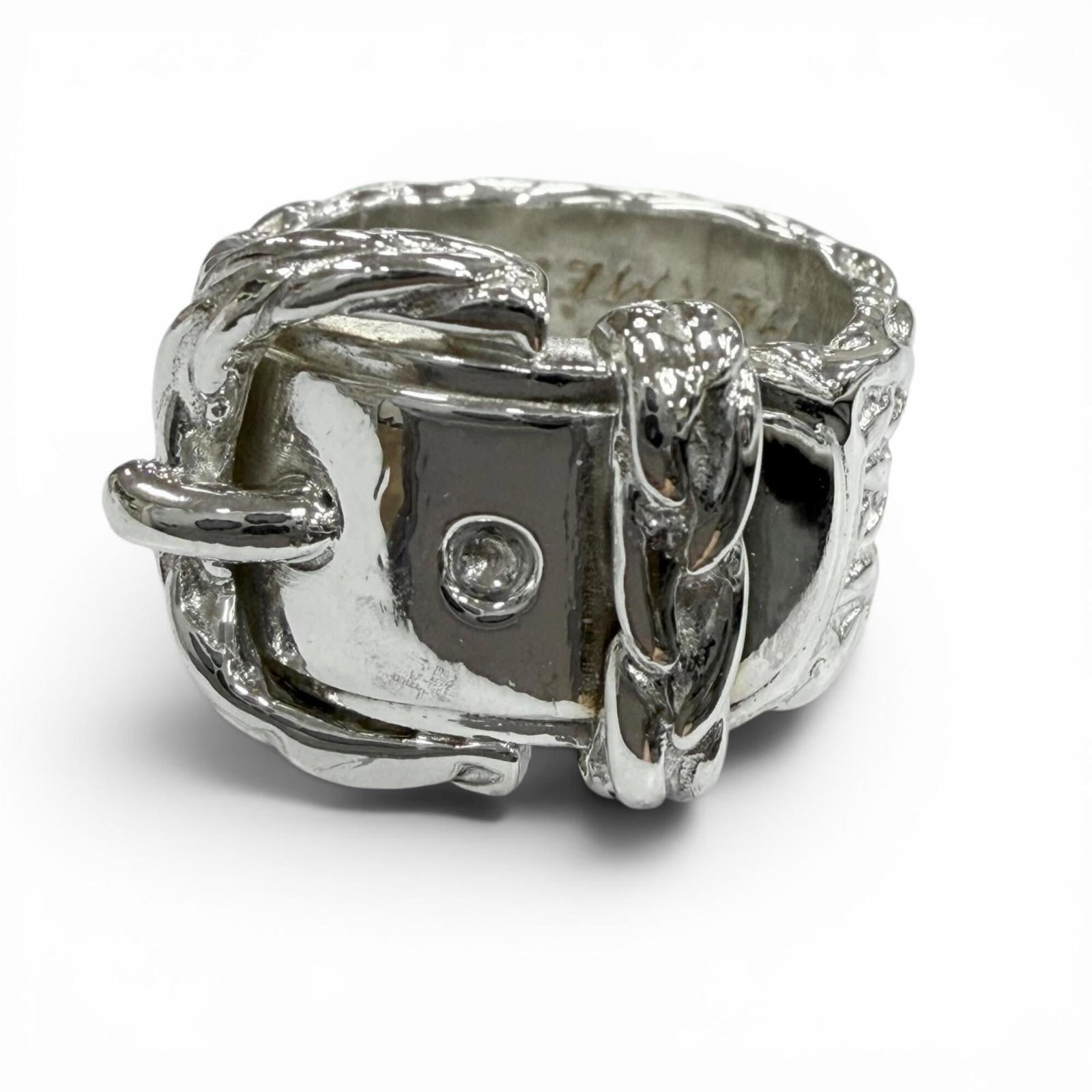 Ring of Silver Band by Hermes: Ring of Silver Band by Hermes Silver band ring by Hermes, made from high-quality silver (925 US), available in size 5.5 for men and women alike. This elegant ring features a sleek design in a