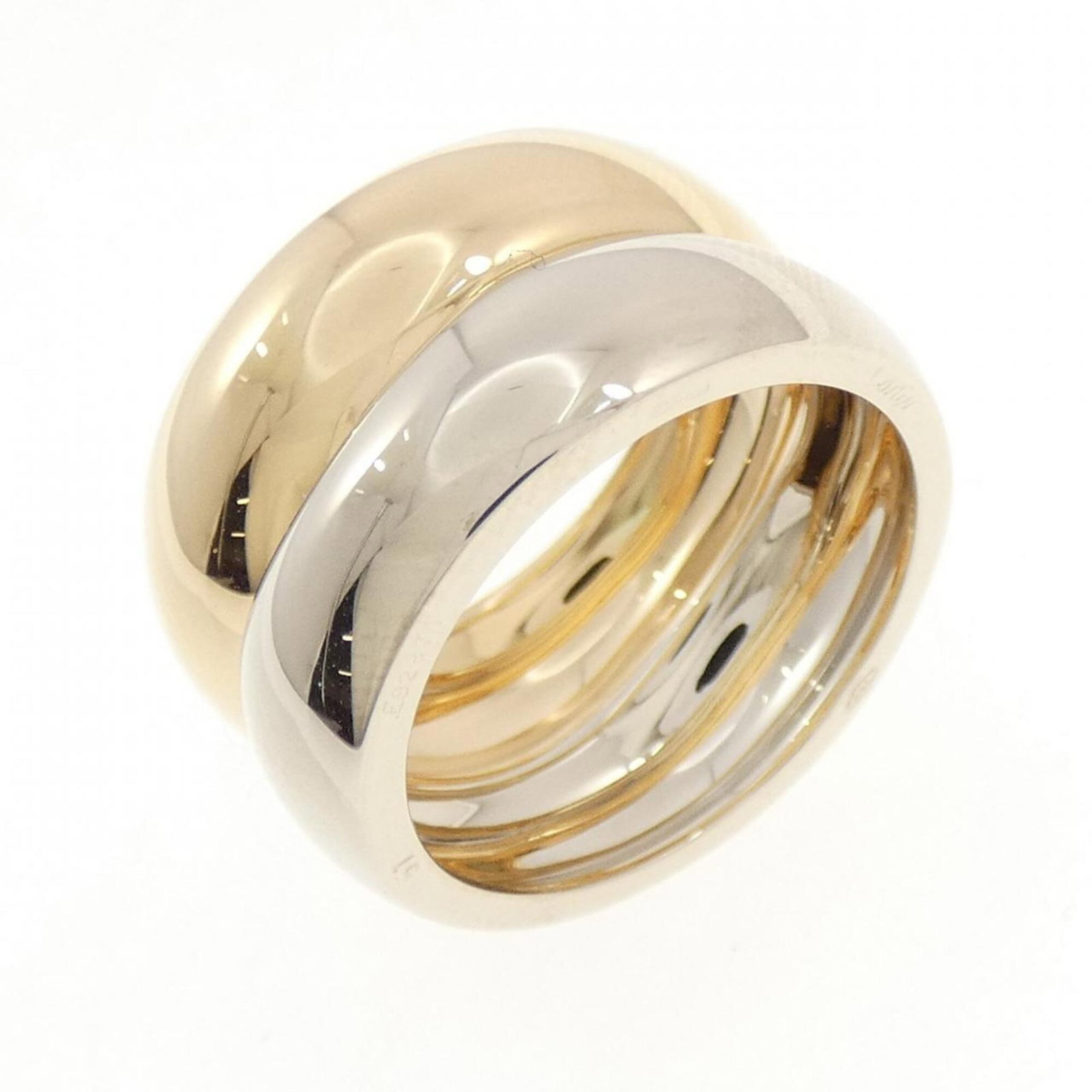 White Gold 18K Yellow Gold 18K Cartier Band Ring: White Gold 18K Yellow Gold 18K Cartier Band Ring White Gold 18K Yellow Gold Cartier Band Ring features a striking combination of white gold and yellow gold, showcasing the luxury brand's signature sty