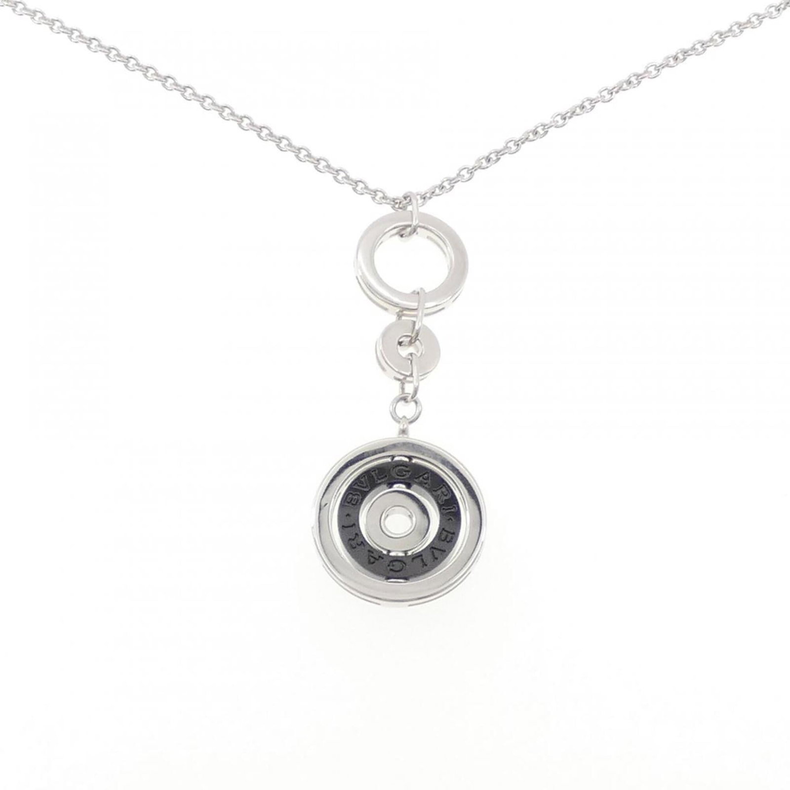 Bvlgari Astrale Necklace: Bvlgari Astrale Necklace Bvlgari Astrale Necklace boasts a striking design with its pendant made from ceramic and white gold (18K). The necklace's adjustable neck circumference accommodates various si