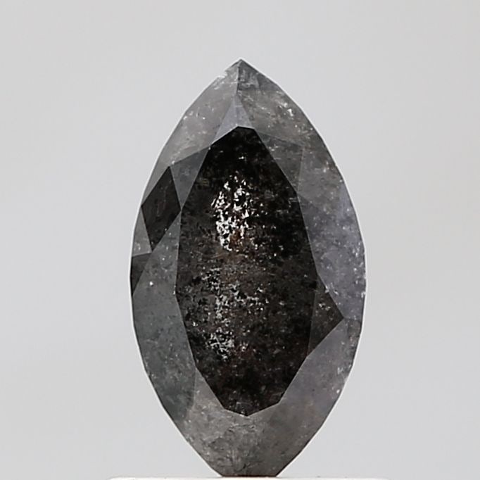 Marquise 0.8ct Salt And Pepper VVS2 - Loose Natural Diamond (1 of 1)