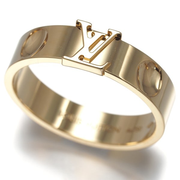 Louis Vuitton Ring Gold Yellow 750 18K Empreinte Lv Eu60: Louis Vuitton Ring Gold Yellow 750 18K Empreinte Lv Eu60 Yellow Gold Louis Vuitton Ring Empreinte Lv Eu60 - A Luxurious 18k Gold Band.The Empreinte collection by Louis Vuitton features a sleek band ma