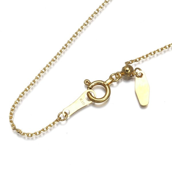Cable Chain Necklace 44Cm 18K 750 Yellow Gold: Cable Chain Necklace 44Cm 18K 750 Yellow Gold 18k yellow gold chain necklace with adjustable length, perfect for everyday wear. This 44cm long chain features a delicate 0.8mm width and comes with an e