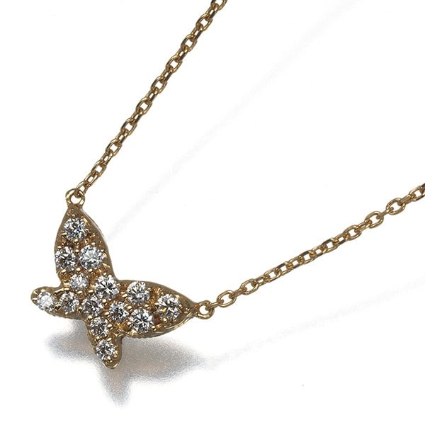 Avaron Necklace Diamond 0.15Ct Butterfly 18K 750 Yellow Gold: Avaron Necklace Diamond 0.15Ct Butterfly 18K 750 Yellow Gold Avaron Necklace Diamond 0.15Ct Butterfly 18K 750 Yellow Gold features a natural diamond pendant set in 18k yellow gold, creating a beautifu