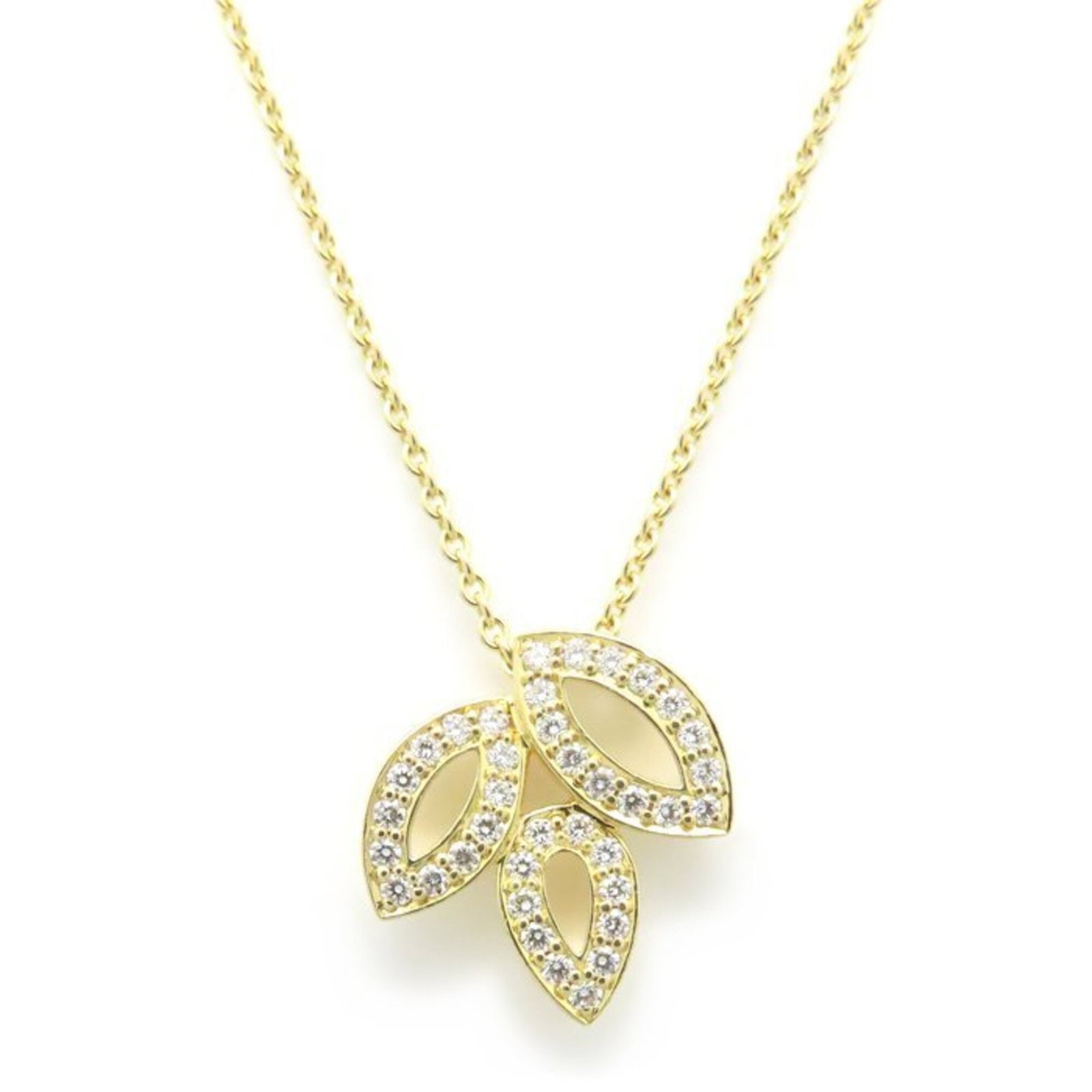 Harry Winston Lily Cluster Mini Necklace With Diamonds 18K Yellow Gold Women'S Pedysm1Mlc 295308: Harry Winston Lily Cluster Mini Necklace With Diamonds 18K Yellow Gold Women'S Pedysm1Mlc 295308 The Harry Winston Lily Cluster Mini Necklace with Diamonds features a stunning cluster of diamonds set 