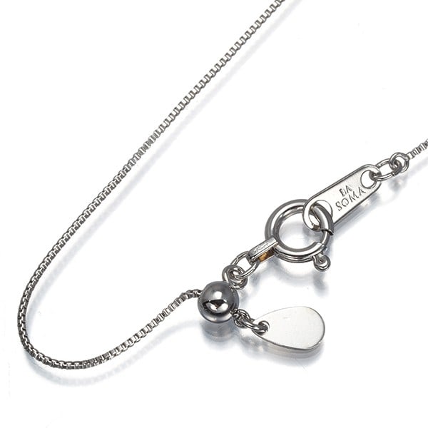 La Soma Chain Necklace Box 45Cm 850 Platinum: La Soma Chain Necklace Box 45Cm 850 Platinum 45cm Platinum Chain Necklace Box - A sleek and modern accessory, this LA SOMA chain necklace box boasts an 850 platinum finish, making it a luxurious addit