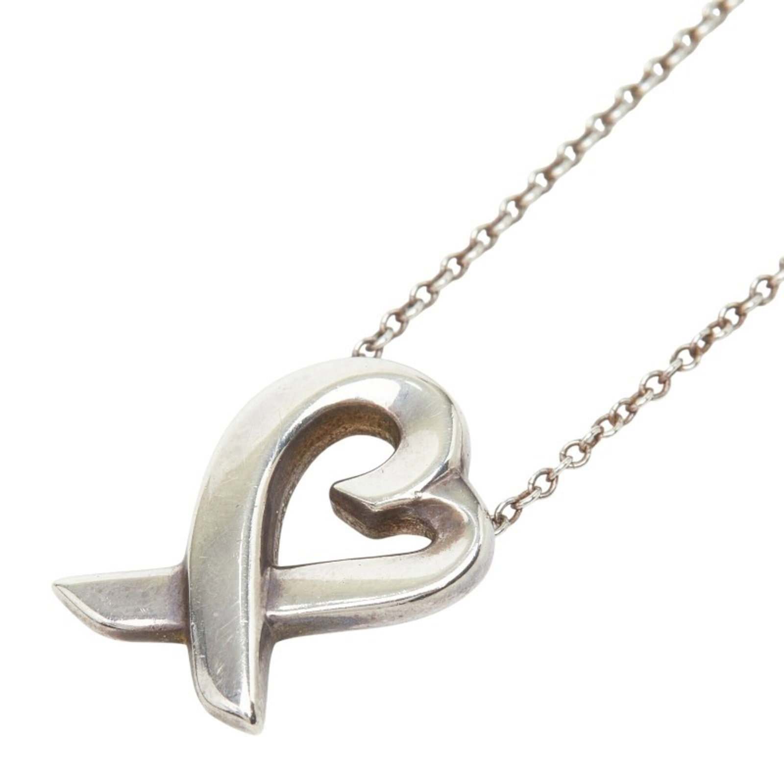 Tiffany & Co. Loving Heart Necklace Sv925 Silver Women'S.: Tiffany & Co. Loving Heart Necklace Sv925 Silver Women'S. Silver Loving Heart Necklace from Tiffany & Co. features a 41.5 cm / 16.33'' adjustable necklace with a 16.2mm x 11.1mm pendant. Made from hig